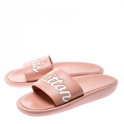 Pre Owned صندل سلايد فلات لوي فيتون وردي مقاس 40