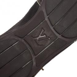 مملوكة مسبقًا Louis Vuitton Brown Monogram Square Toe Sneakers Size 39.5