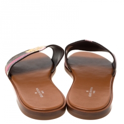 مملوكة مسبقًا حذاء سلايدز فلات لوي فيتون لوك إيت كانفاس مونوغرامي مقاس 38