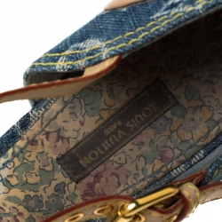 مملوكة مسبقًا صندل لوي فيتون دينم أزرق مونوغرامي 