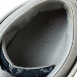 مملوكة مسبقًا Louis Vuitton Blue Denim Monogram Acapulco Velcro Strap Sneakers Size 37.5
