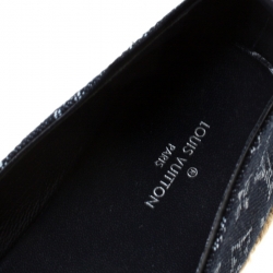 Pre Owned Louis Vuitton Blue Monogram Denim Waterfall Espadrilles Size 37