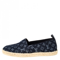 Louis Vuitton - Waterfall Denim Canvas Espadrilles Dark Blue 39