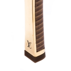 مملوكة مسبقًا Louis Vuitton Brown Monogram Empreinte Leather Ankle Strap Sandals Size 38