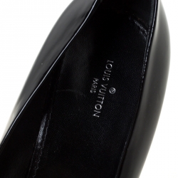 مملوكة مسبقًا Louis Vuitton Black Patent Leather Madeleine Square Toe Pumps Size 40