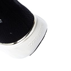 مملوكة مسبقًا Louis Vuitton Black Knit Fabric Star Patch Sock Sneakers Size 35