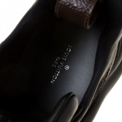 Louis Vuitton Black/Brown Monogram Canvas And Mesh LV Archlight High Top Sneakers  Size 38