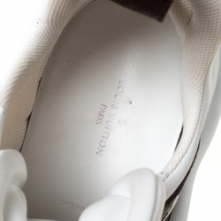 مملوكة مسبقًا Louis Vuitton White Leather And Monogram Canvas Archlight Lace Up Sneakers Size 38