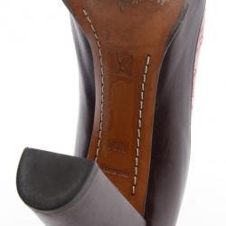 مملوكة مسبقًا Louis Vuitton Pink Mini Lin Monogram Pumps Size 36.5