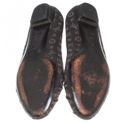 مملوكة مسبقًا  Louis Vuitton Brown Monogram Canvas Debbie Ballerina Flats Size 38.5 