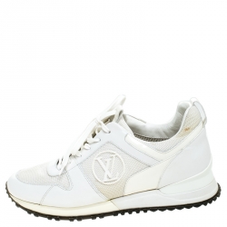 Run away leather trainers Louis Vuitton White size 37 EU in Leather -  33697910