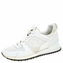 Run away leather trainers Louis Vuitton White size 37 EU in Leather -  14816768