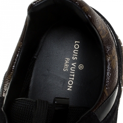 مملوكة مسبقًا حذاء رياضي لوي فيتون ران أواي شبكة و كانفاس مونوغرامي ثنائي اللون مقاس 40