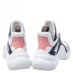 مملوكة مسبقًا Louis Vuitton Multicolor Leather and Mesh Archlight Low Top Sneakers Size 39