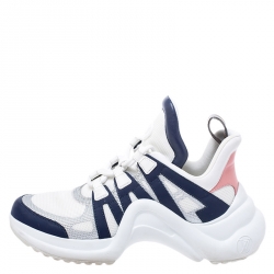 مملوكة مسبقًا Louis Vuitton Multicolor Leather and Mesh Archlight Low Top Sneakers Size 39