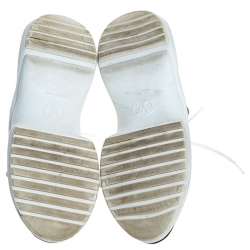 Louis Vuitton White/Yellow Leather, Monogram Canvas And Mesh LV Archlight High Top Sneakers  Size 36.5