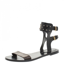Louis Vuitton 1AAC8A Silhouette Sandal , Black, 41