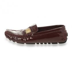 مملوكة مسبقًا Louis Vuitton Brown Patent Zen Loafers Size 38.5