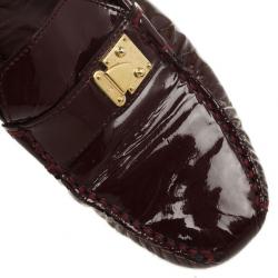 مملوكة مسبقًا Louis Vuitton Brown Patent Zen Loafers Size 38.5