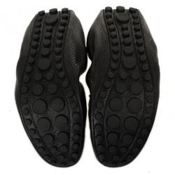 مملوكة مسبقًا Louis Vuitton Black Leather Lemon Loafers Size 38.5