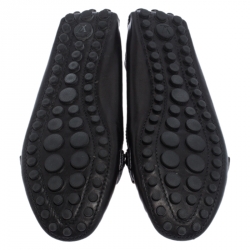 Pre Owned حذاء لوفرز أوكسفورد لوي فيتون جلد لامع أحمر داكن مقاس 38.5