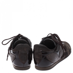 Louis Vuitton Brown Monogram Idylle Canvas and Leather Low Top Sneakers Size 39