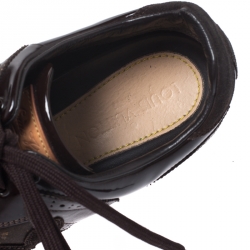 Louis Vuitton Brown Monogram Idylle Canvas and Leather Low Top Sneakers Size 39