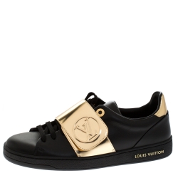Louis Vuitton Frontrow women's sneakers in gold leather, taille 37, new  condition! Golden ref.141676 - Joli Closet