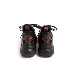 Louis Vuitton Black/Brown Monogram Canvas And Mesh LV Archlight High Top Sneakers Size 36