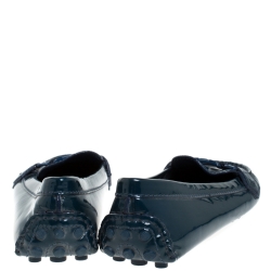 Pre Owned حذاء لوفرز أكسفورد لوي فيتون جلد لامع أسود مقاس 38.5