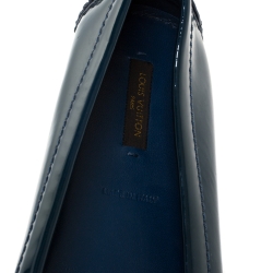 Pre Owned حذاء لوفرز أكسفورد لوي فيتون جلد لامع أسود مقاس 38.5