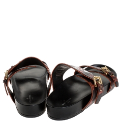 Louis Vuitton Monogram And Cat Canvas Bom Dia Flat Mules Size 41