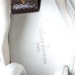 Louis Vuitton White/Brown Leather And Monogram Canvas Archlight Lace Up Sneakers Size 37
