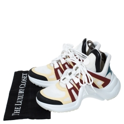 Louis Vuitton Multicolor Leather and Mesh LV Archlight Sneakers Size 37