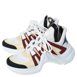 Louis Vuitton Multicolor Leather and Mesh LV Archlight Sneakers Size 37