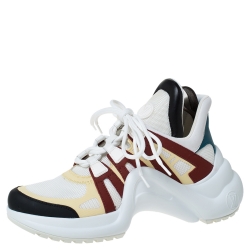 Louis Vuitton Multicolor Leather and Mesh LV Archlight Sneakers Size 37