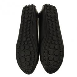 مملوكة مسبقًا Louis Vuitton Black Leather Oxford Ballet Flats Size 39
