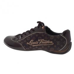 Pre Owned حذاء رياضي لوي فيتون مونوغرام ميني لين بني مقاس 40