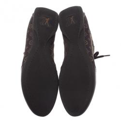 Pre Owned حذاء رياضي لوي فيتون مونوغرام ميني لين بني مقاس 40