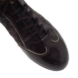 Pre Owned حذاء رياضي لوي فيتون مونوغرام ميني لين بني مقاس 40