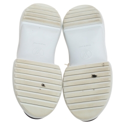 Louis Vuitton White/Blue Leather And Mesh Archlight Lace Up Sneakers Size 35.5