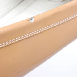 Pre Owned Louis Vuitton Peach Patent Leather Zen Loafers Size 39