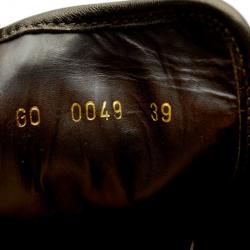 Pre Owned Louis Vuitton Brown Suede & Leather Sneakers Size 39