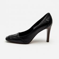 مملوكة مسبقًا Louis Vuitton Black Leather Brogue Pumps Size 38.5