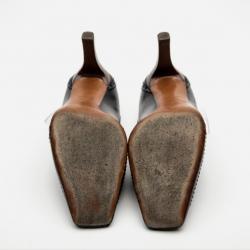 مملوكة مسبقًا Louis Vuitton Black Leather Brogue Pumps Size 38.5