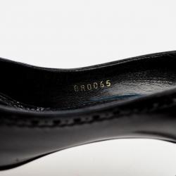 مملوكة مسبقًا Louis Vuitton Black Leather Brogue Pumps Size 38.5