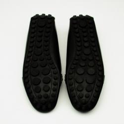 Pre Owned Louis Vuitton Black Leather Oxford Loafers Size 37
