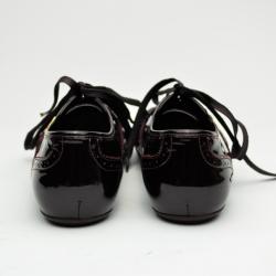 مملوكة مسبقًا Louis Vuitton Amarante Patent Brogue Sneakers Size 39