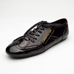 مملوكة مسبقًا Louis Vuitton Amarante Patent Brogue Sneakers Size 39