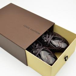 مملوكة مسبقًا Louis Vuitton Amarante Patent Brogue Sneakers Size 39